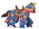 Papo History Cheval bleu fleur de lys 39787