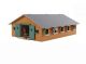 Ecurie Ecurie Enfants Globe Bois Brun 1:32 avec 9 cases 610544