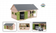 Kids Globe Paardenstal Bruin met 2 boxen en berging 1:32 610249