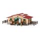 Schleich 42195 Écurie avec chevaux et accessoires