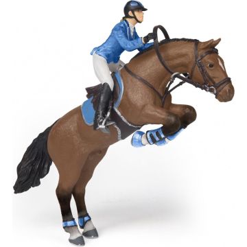 Papo Horses Cheval de saut d'obstacle et sa cavalière 51560