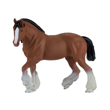 Mojo Horse World Cheval Clydesdale Marron 381084
