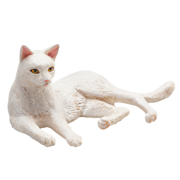 Mojo Farmland Chat couché blanc 387368