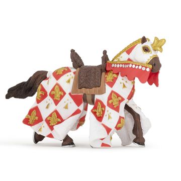 Papo History Cheval blanc fleur de lys 39789
