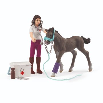 Schleich Horse Club Mme Kramer et son poulain 42752