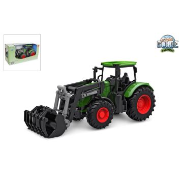 Kids Globe Farming Tracteur avec chargeur frontal vert 27 cm 540472
