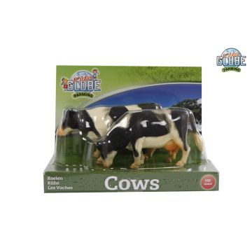 Kids Globe Farming Vaches noir/blanc debout, 2 pièces 1:32 571873
