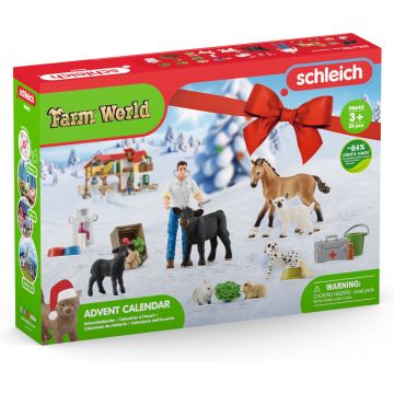 Calendrier de l’Avent Schleich Farm World 2022 avec 24 fenêtres 98643