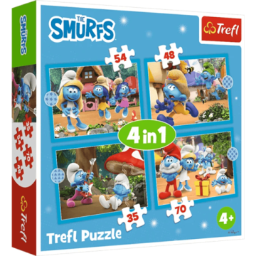 Village Schtroumpf 4-en-1 Puzzles – TREFL