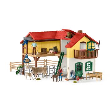 Schleich 42407 Farm World Ferme avec étable et animaux