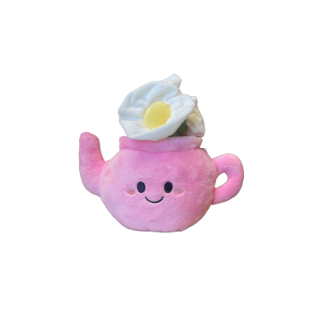 Take me home Théière en peluche rose 18 cm 660672