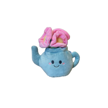 Take me home Théière en peluche Bleu 18 cm 660672