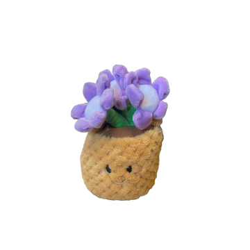 Take me home Panier à fleurs en peluche Lilas 18 cm 660671