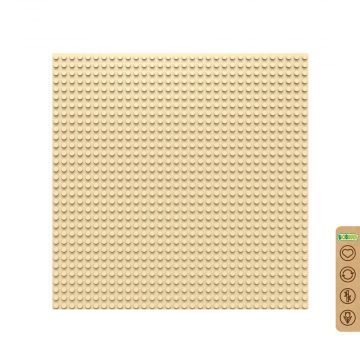 BiOBUDDi Basisplaten 32x32 basisplaat Zand Beige BB-0095 Sand Beige