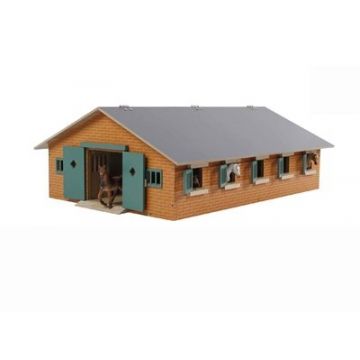 Ecurie Ecurie Enfants Globe Bois Brun 1:32 avec 9 cases 610544