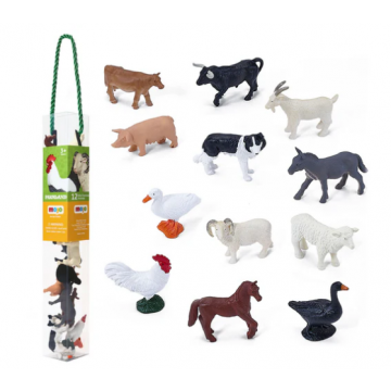 Mojo Farmland mini animaux de la ferme 12pcs 380053