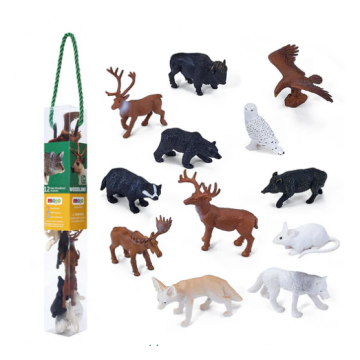 Mojo Woodland mini animaux de la forêt 12pcs 380054