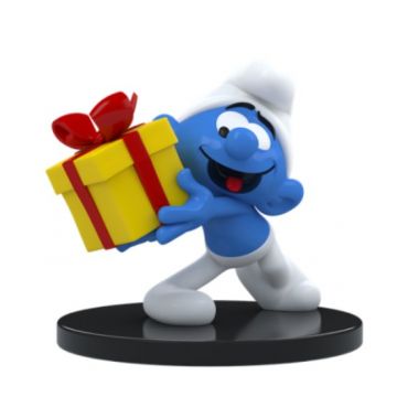 Blue Resin Schtroumpf farceur avec cadeau 700114