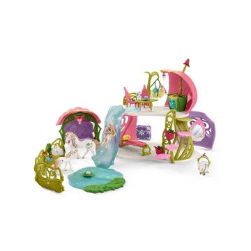 Schleich 42445 Bayala Maison-fleur pailletée avec licornes, lac et écurie