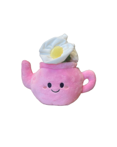 Take me home Théière en peluche rose 18 cm 660672